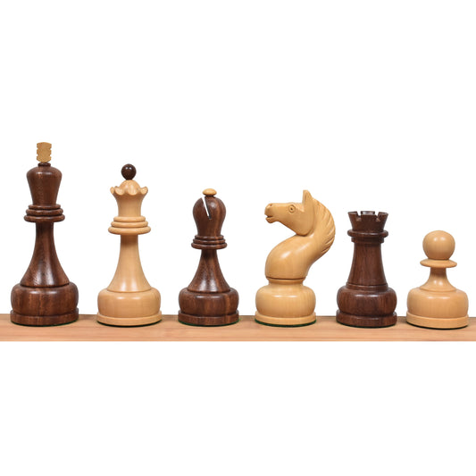1960's Soviet Championship Tal Chess Set- Chess Pieces Only - Golden Rosewood - 4" King