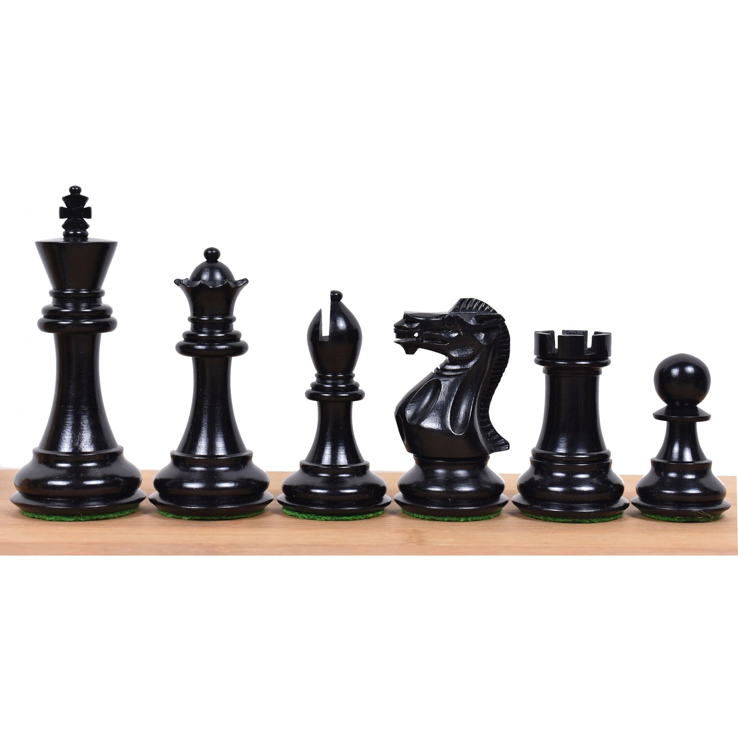 Combo of 3.9" Professional Staunton Chess Set - Pieces in Ebony Wood With Board and Box