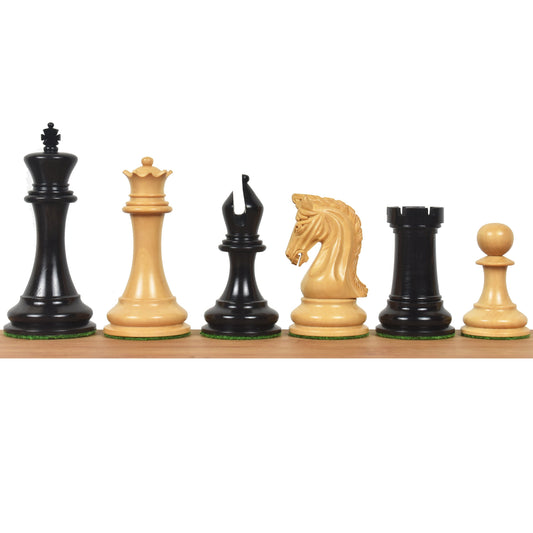 Repro 2016 Sinquefield Staunton Chess Set- Chess Pieces Only - Ebony Wood - Triple Weight