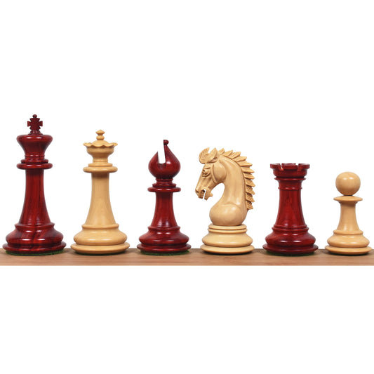 3.7" Emperor Series Staunton Chess Set- Chess Pieces Only- Double Weighted Bud Rosewood