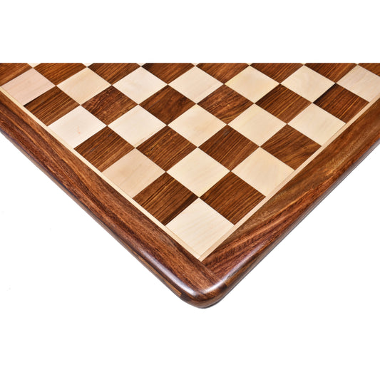 17" Inlaid Wood Chess board -Golden Rosewood & Maple Wood - 45 mm square