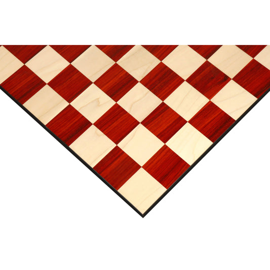 Borderless Chess board - 55 mm Square - Bud Rosewood & Maple Wood - 17.7 inch