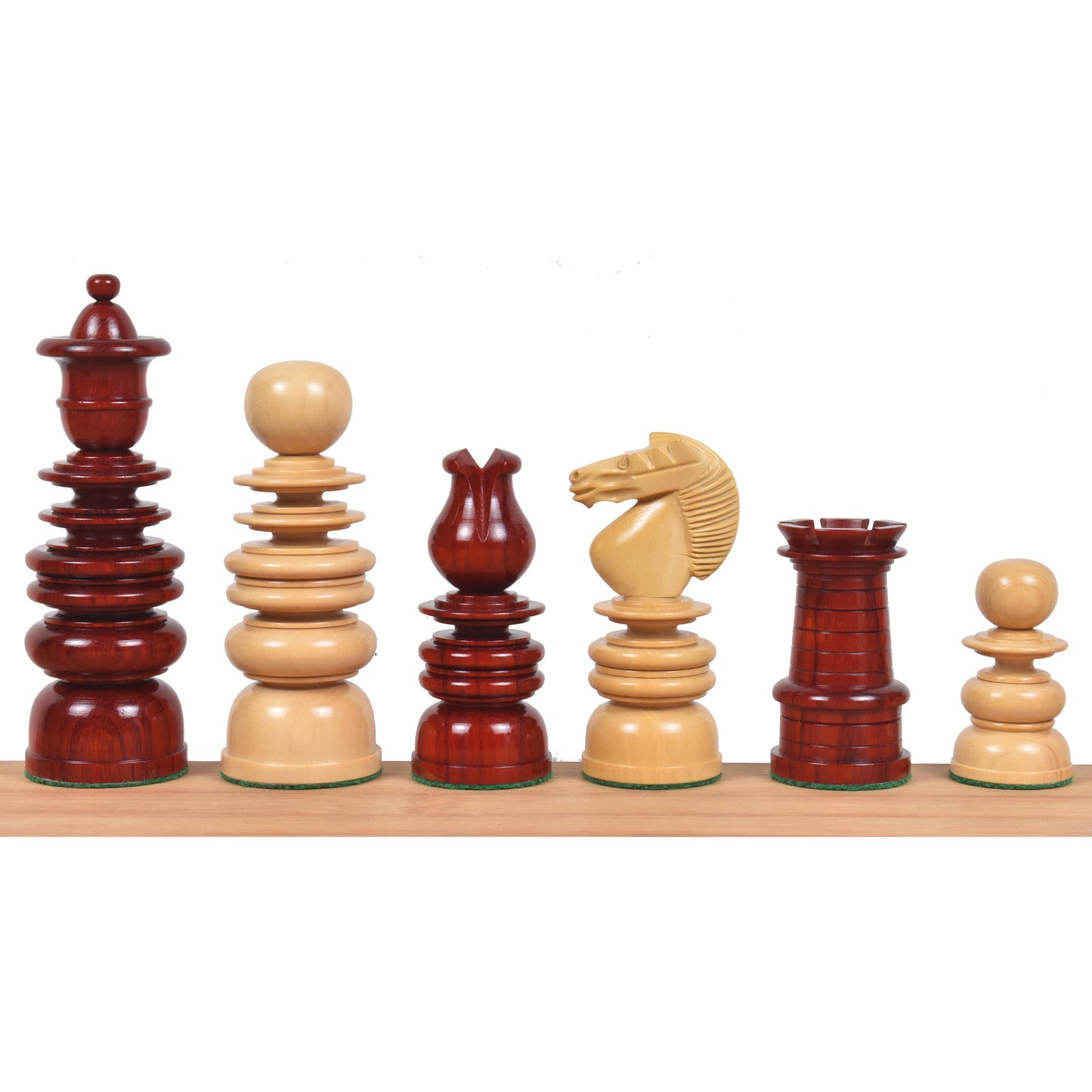 4.3" St. George Pre-Staunton Calvert Chess Set- Chess Pieces Only – Bud Rosewood & Boxwood