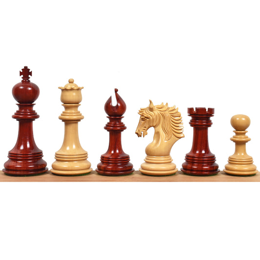 4.6" Arthur Luxury Staunton Chess Set- Chess Pieces Only - Bud Rosewood - Triple Weighted