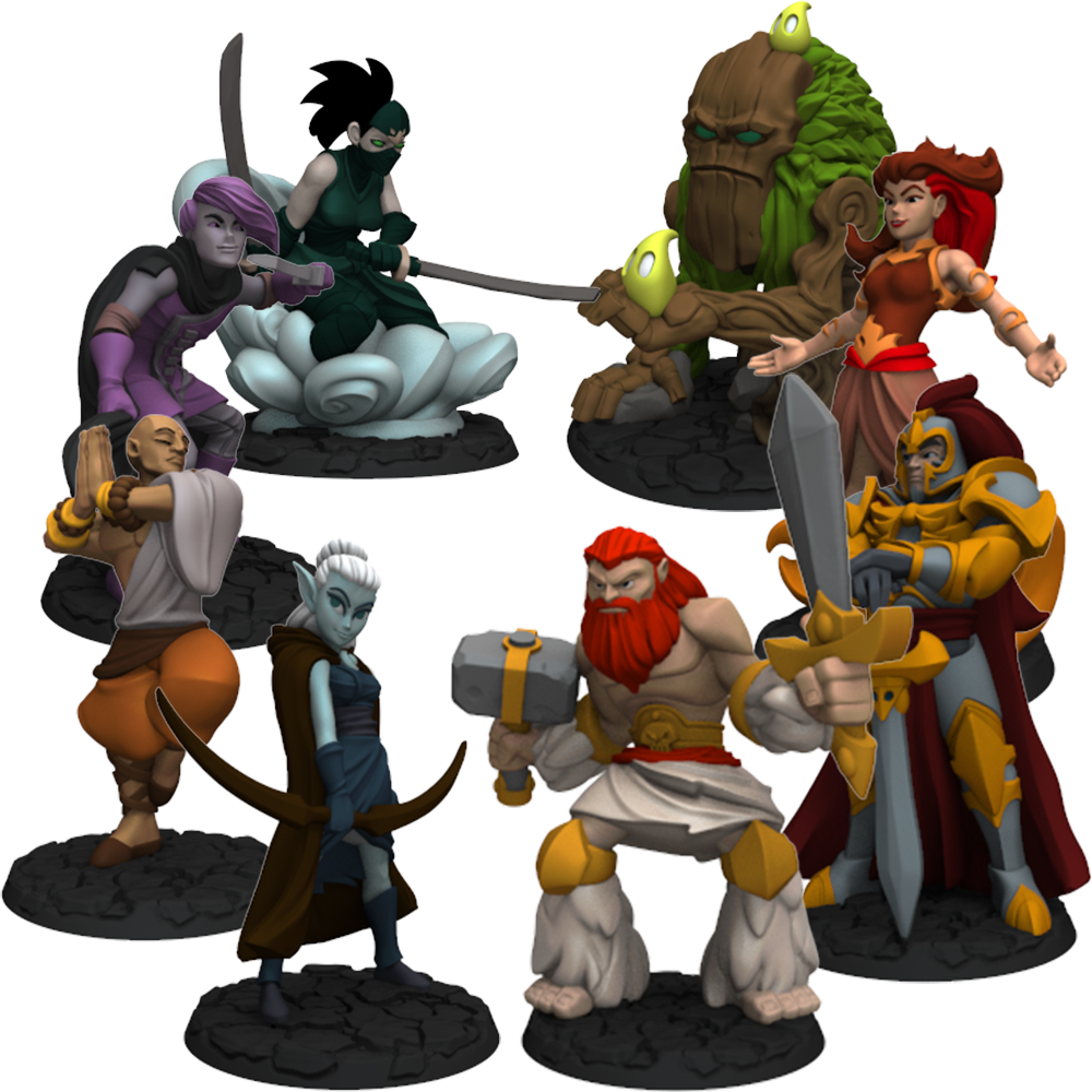 Dice Throne: Season 1 pre-painted miniatures