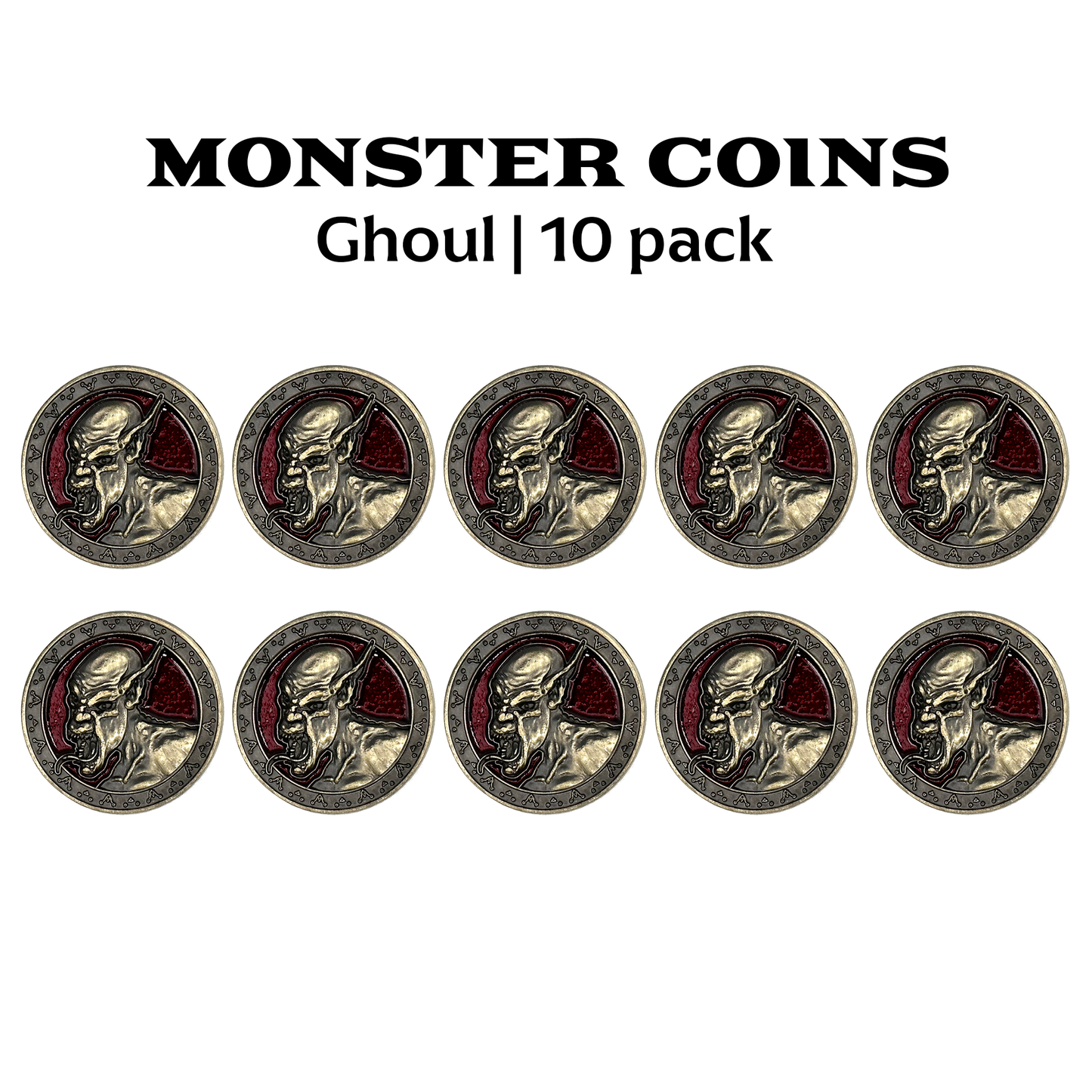 Monster Coins - Ghoul - 10 Pack
