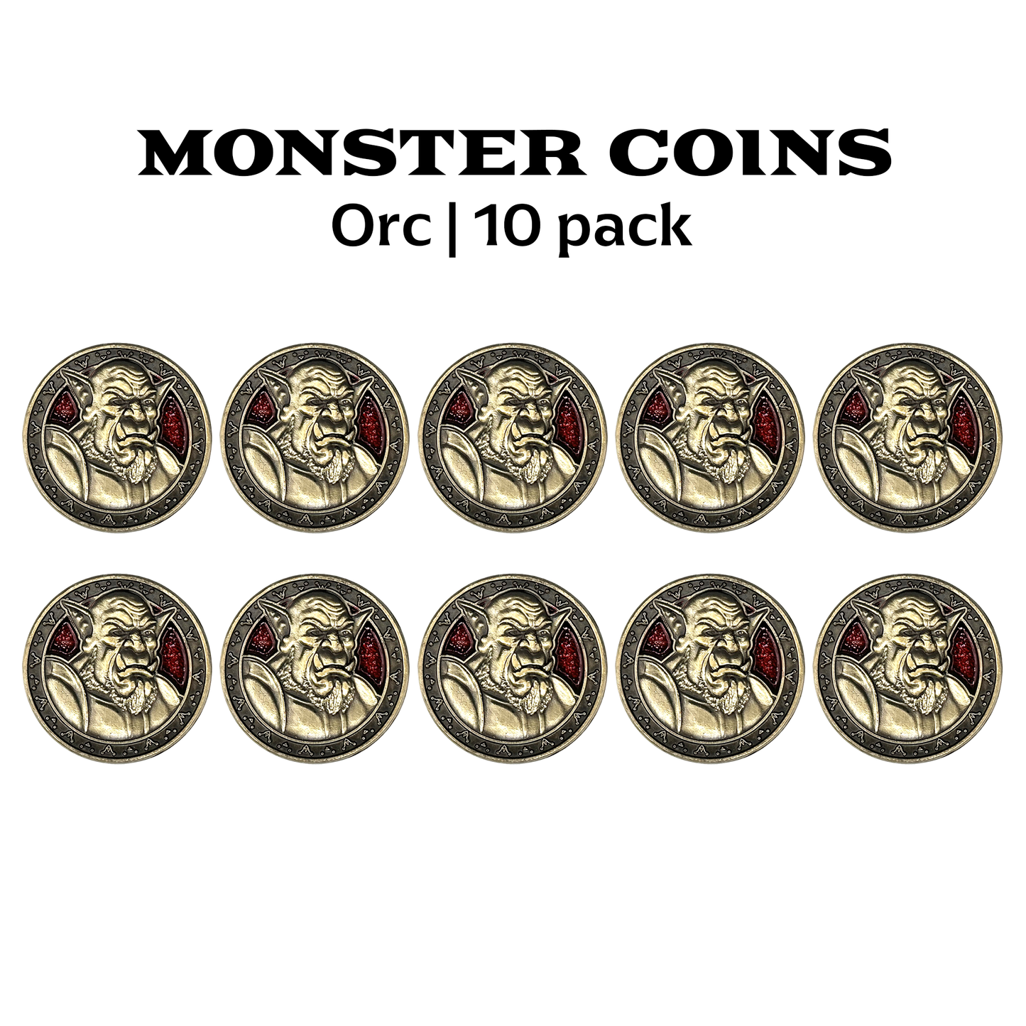 Monster Coins - Orcs - 10 Pack