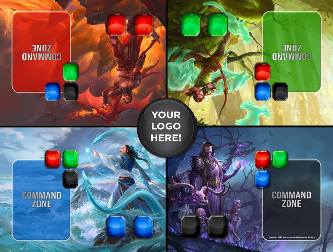 Commander Zone Mats - The Gaming Cantina Style