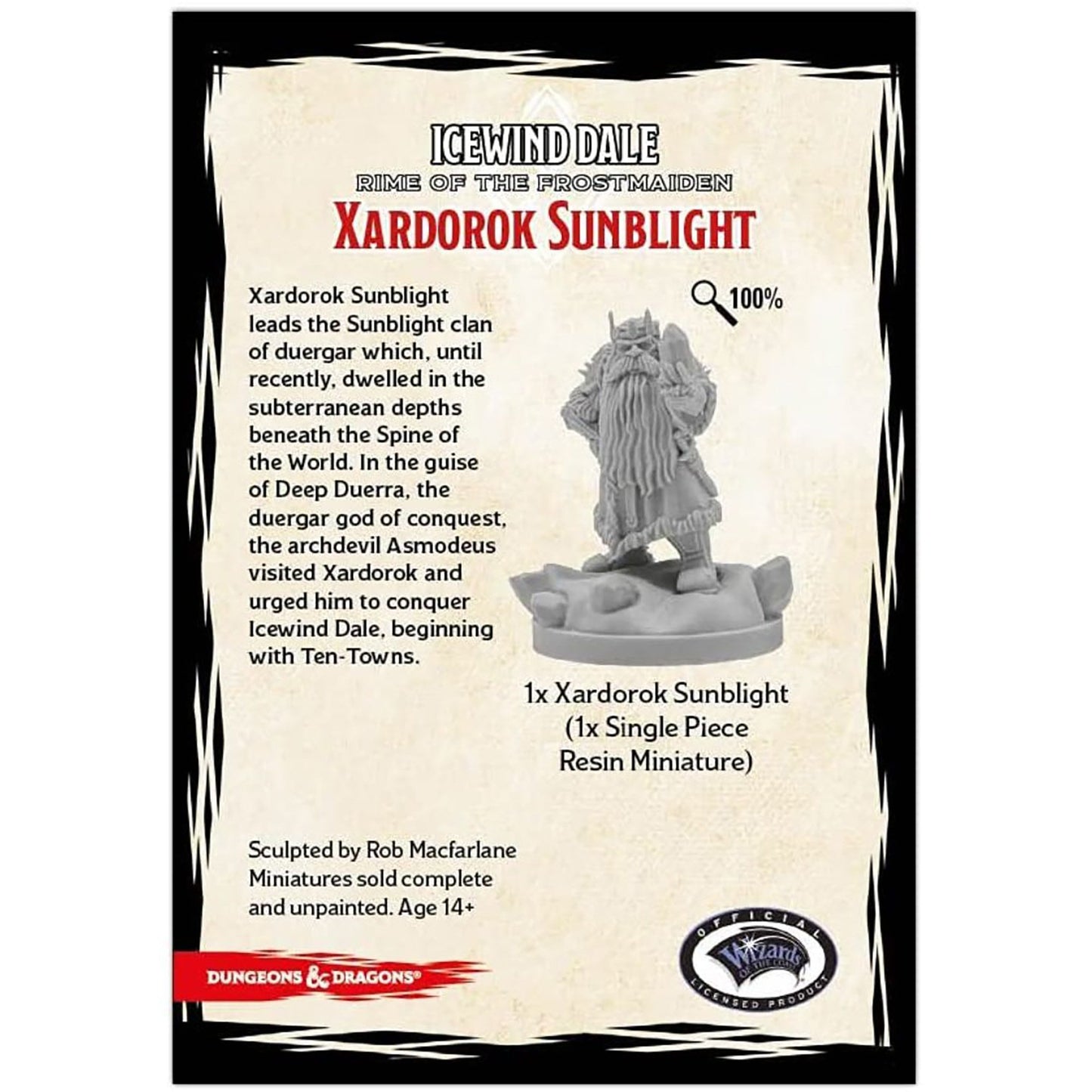 D&D: CS: Icewind Dale: Rime Of The Frost Maiden: Xardorok Sunblight - Miniature