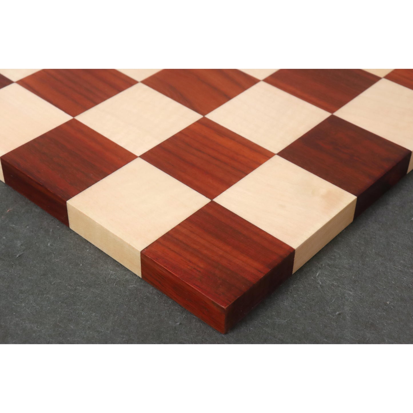 Borderless Hardwood End Grain Chess board - Bud Rosewood & Maple-50 mm square