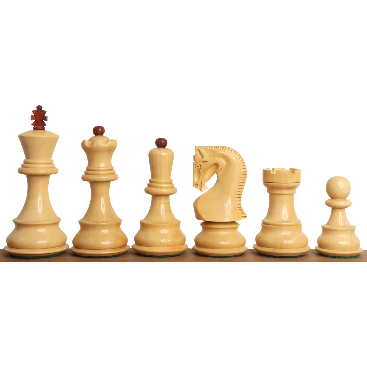 Slightly Imperfect Russian Zagreb 59' Chess Set - Chess Pieces Only - Double Weighted Bud Rose Wood
