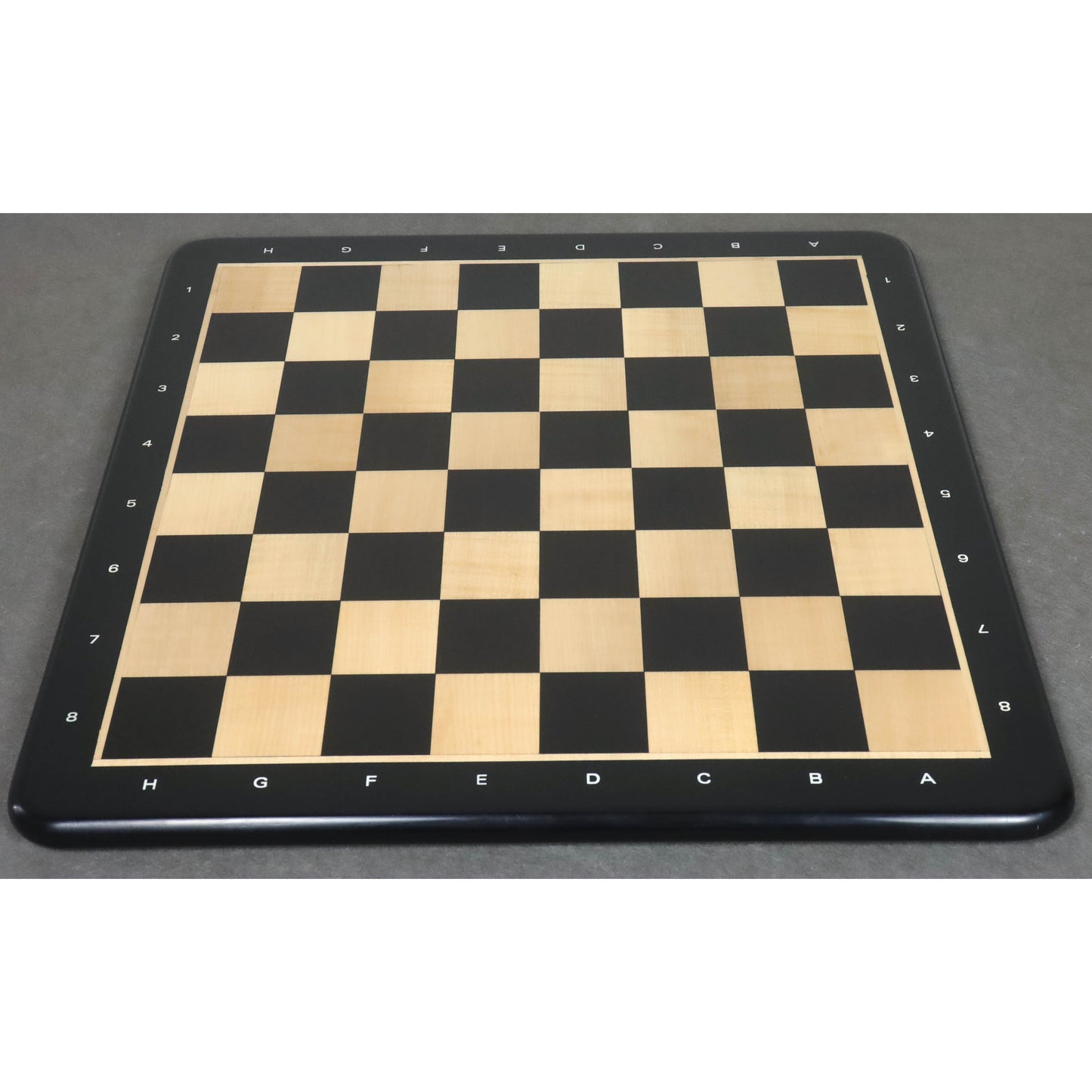 21" Ebony Wood & Maple Wood Chess board - Square of 55 mm - Algebraic Notations