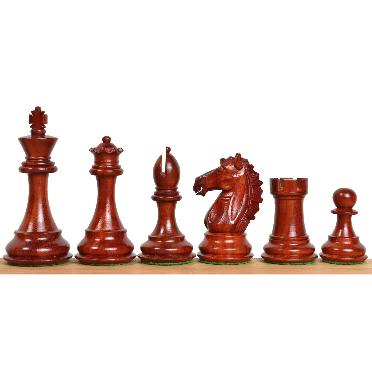 3.9" Exclusive Alban Staunton Chess Set Combo - Pieces in Bud Rosewood with Board and Box