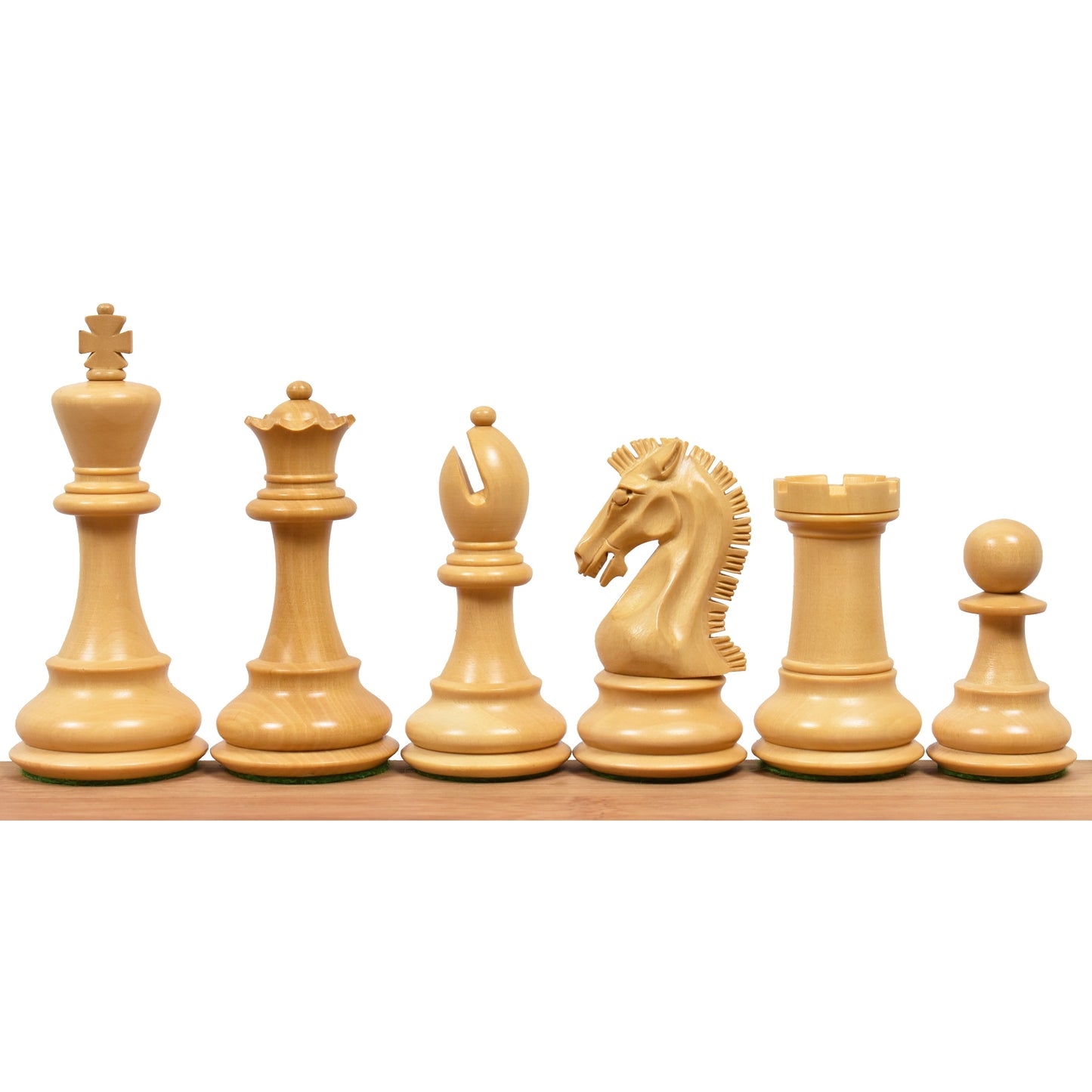 3.9" Craftsman Series Staunton Chess Set- Chess Pieces Only-Triple weighted Ebony Wood