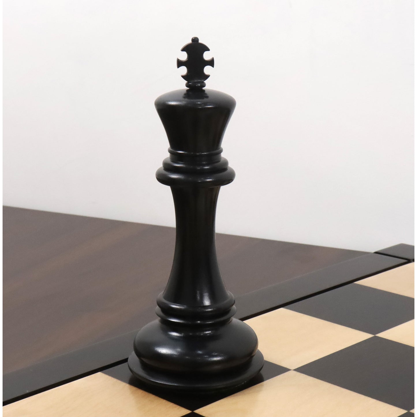 Combo of 6.1" Mammoth Luxury Staunton Chess Set - Pieces in Ebony Wood with 25" Chess board