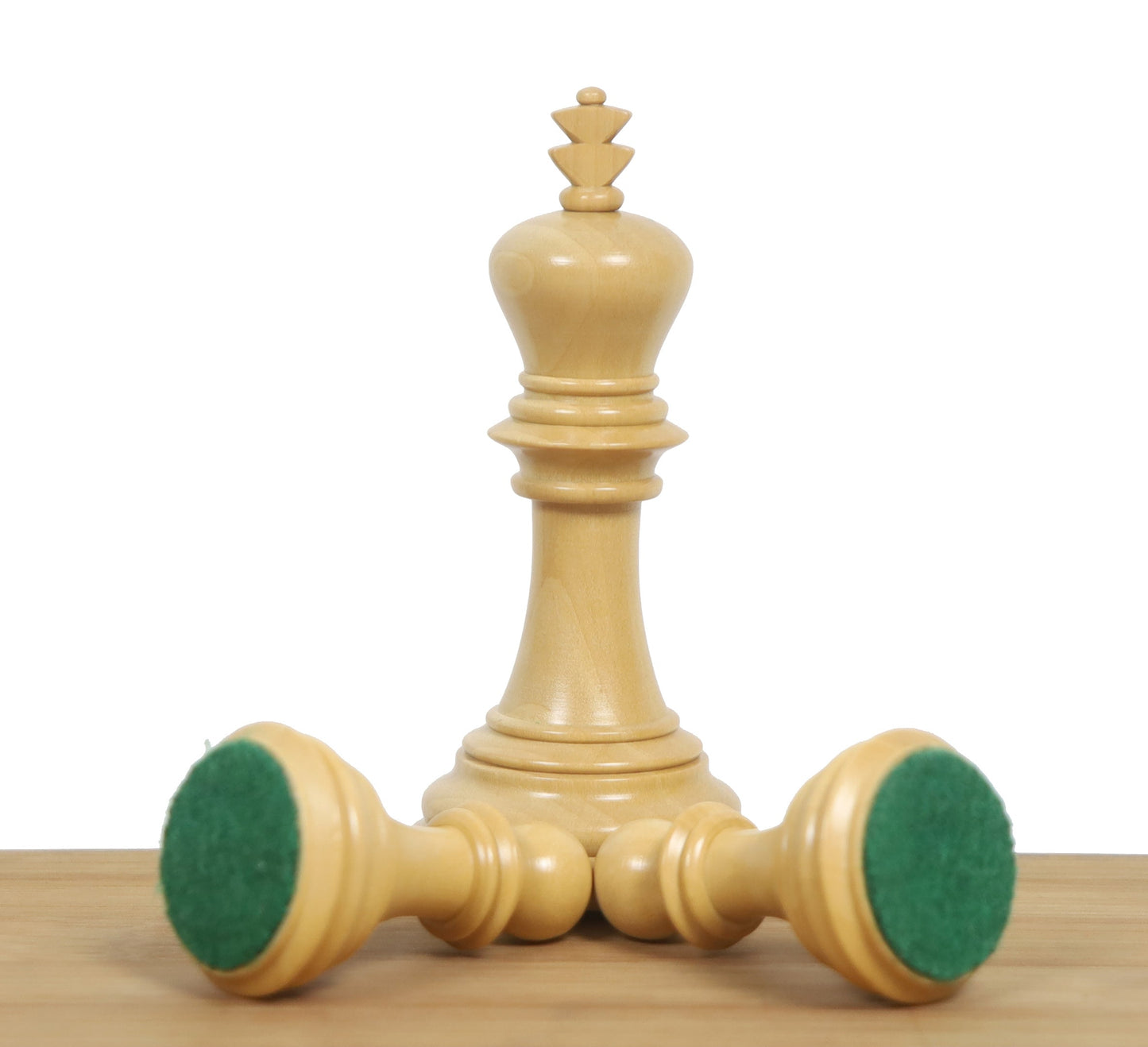 3.8" Imperial Staunton Chess Set- Chess Pieces Only - Weighted Bud Rose Wood