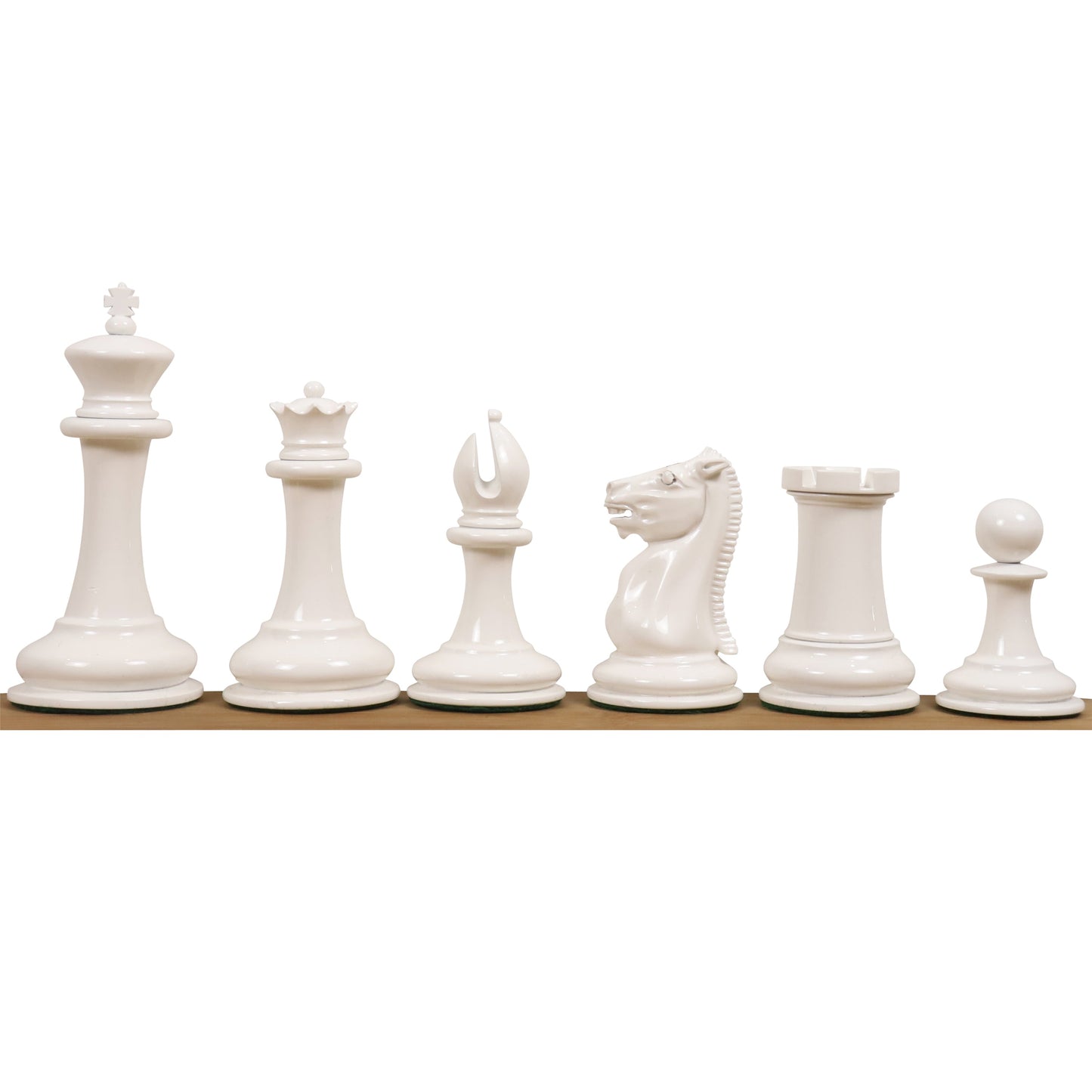 1849-50 Leuchars Cook Staunton Chess Set- Chess Pieces Only-Ivory& Crimson Lacquer-4.5"