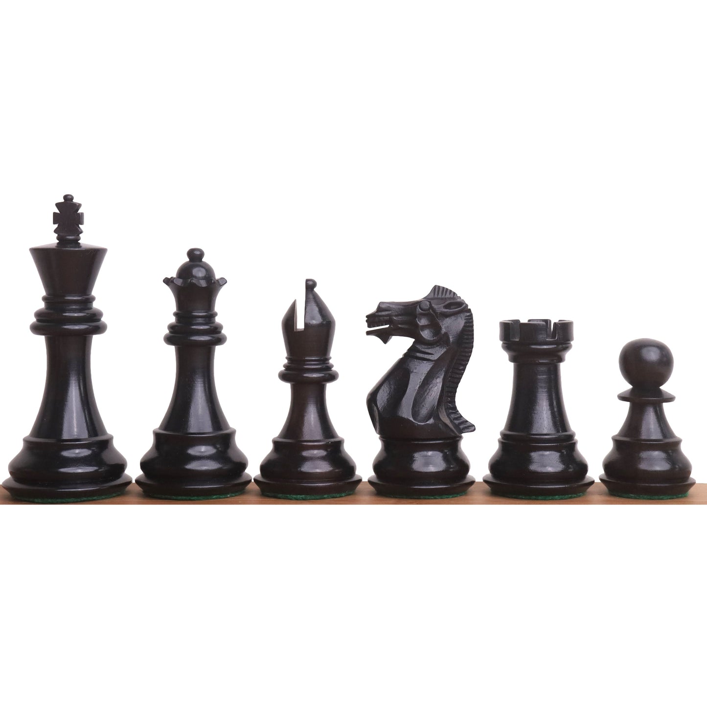 3.9" Professional Staunton Chess Set- Chess Pieces Only - Weighted Ebony wood