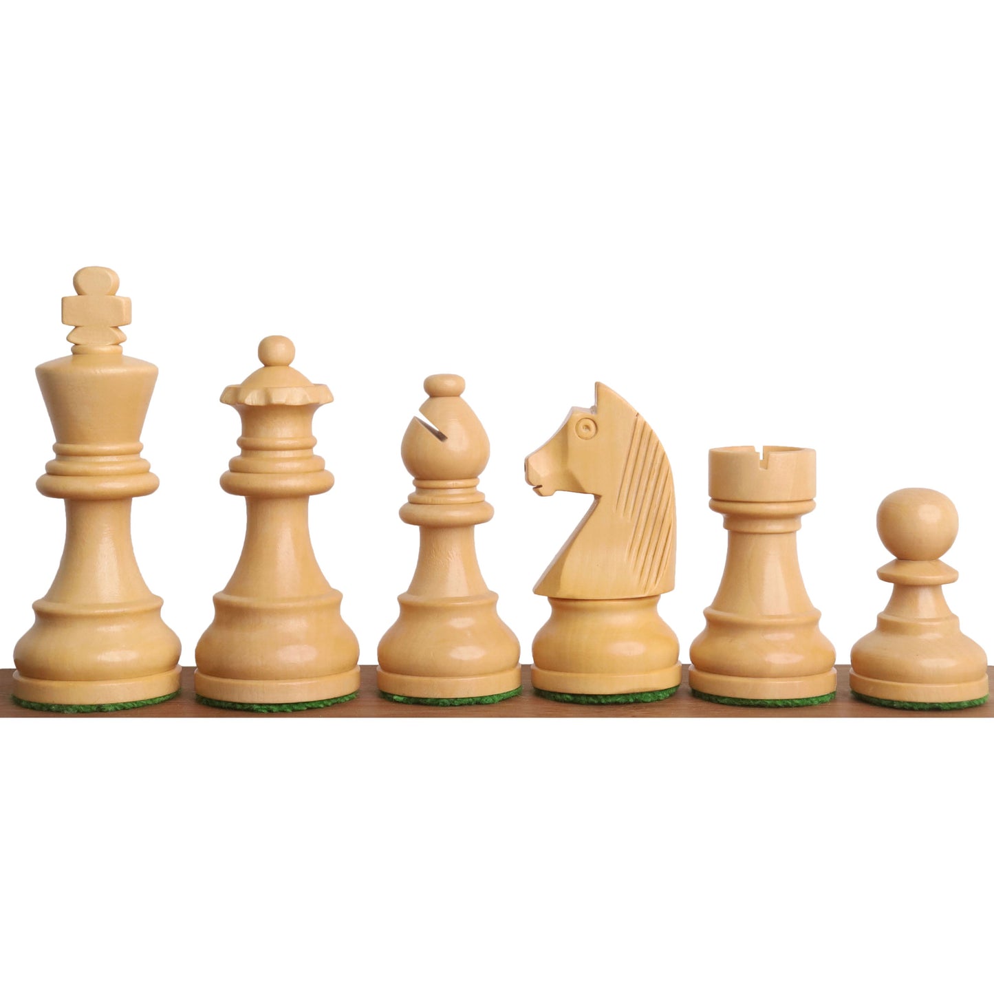 3.3" Tournament Staunton Chess Set- Chess Pieces Only - Ebonised Boxwood- Compact size
