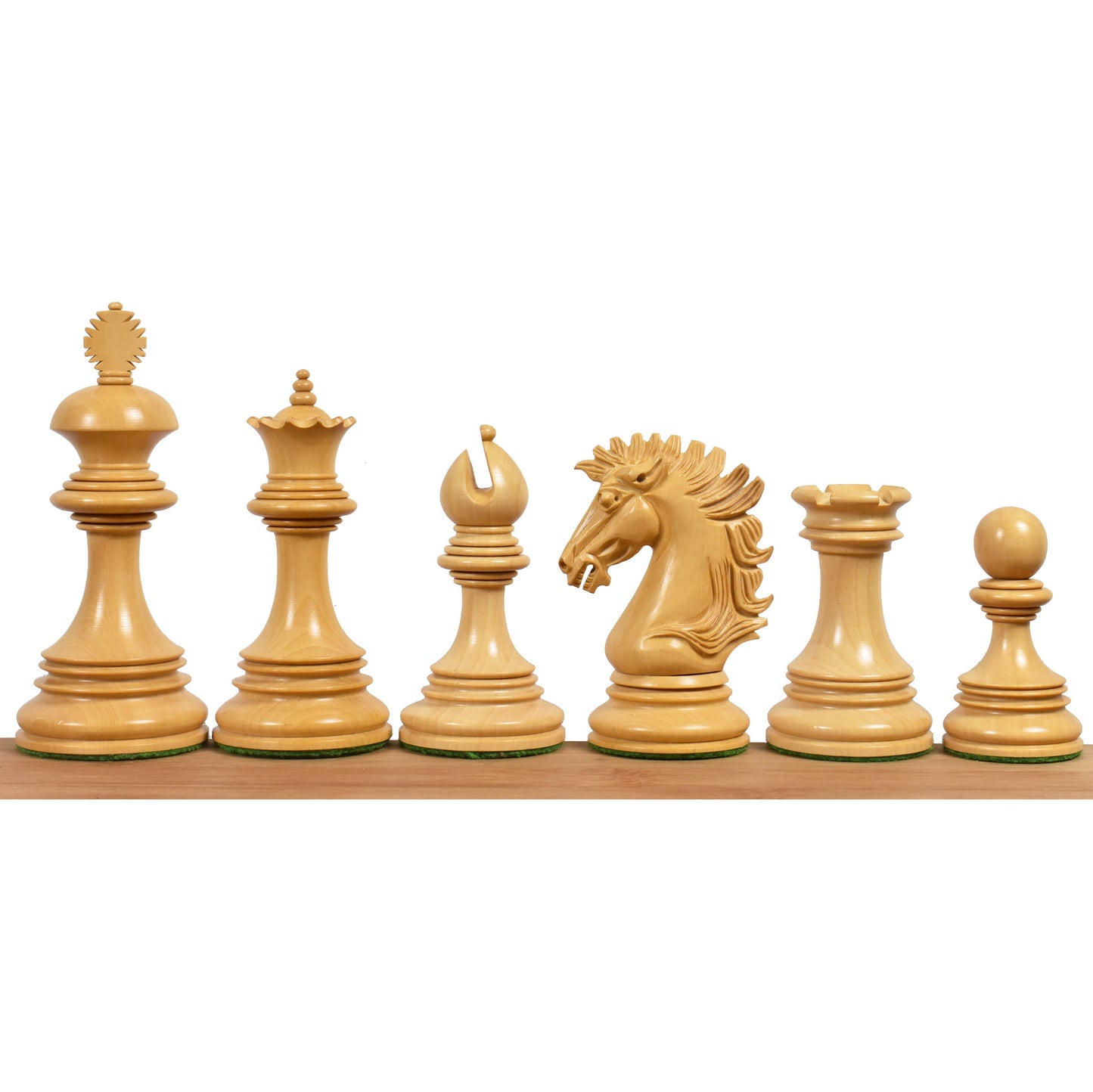 Alexandria Luxury Staunton Chess Set- Chess Pieces Only - Triple Weighted - Ebony Wood