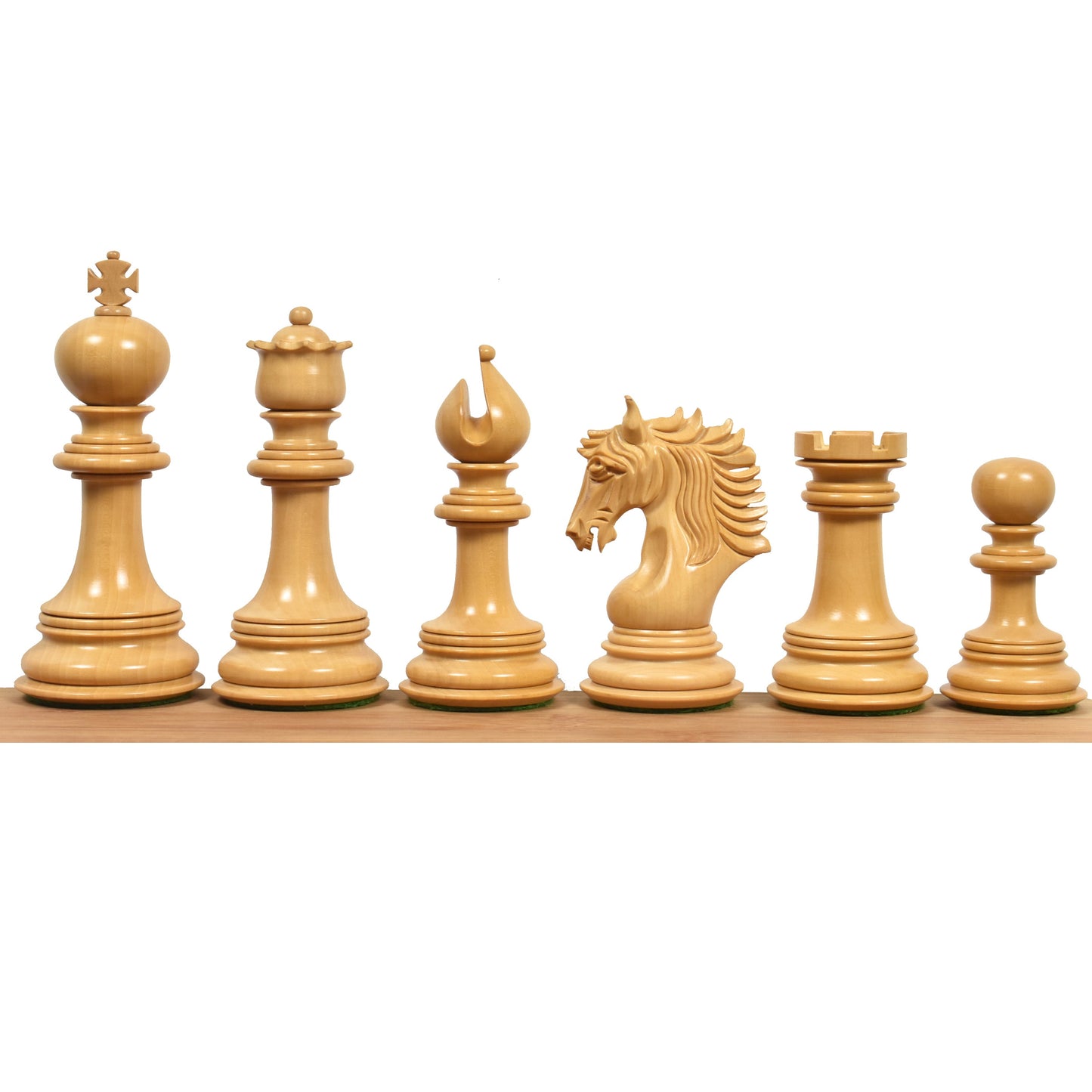 4.6" Arthur Luxury Staunton Chess Set- Chess Pieces Only - Bud Rosewood - Triple Weighted