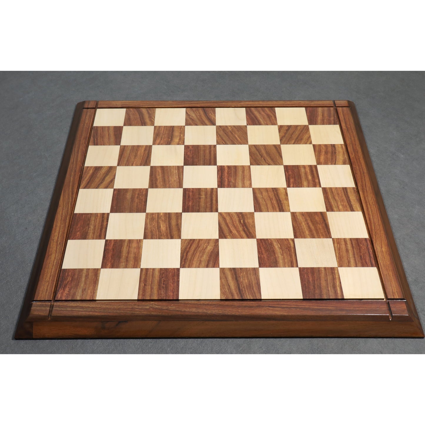 Combo of Queens Gambit Staunton Chess Set - Pieces in Golden Rosewood with Board and Box