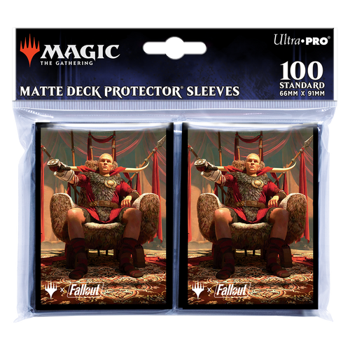 ULTRA PRO: MAGIC THE GATHERING: UNIVERSES BEYOND: FALLOUT: 100CT DECK PROTECTOR SLEEVES D