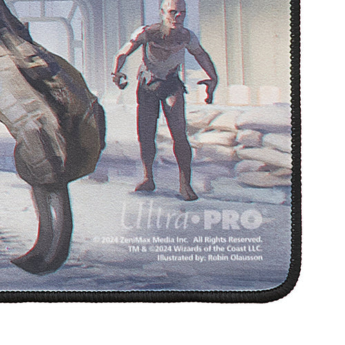 ULTRA PRO: MAGIC THE GATHERING: UNIVERSES BEYOND: FALLOUT: BLACK STITCHED PLAYMAT W