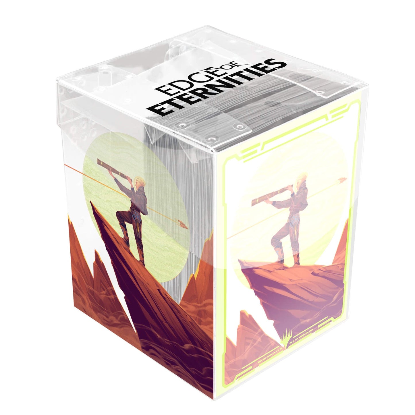 Magic the Gathering CCG: Edge of Eternities 100ct Deck Protector Sleeves in Clear Box Key Character Mythic