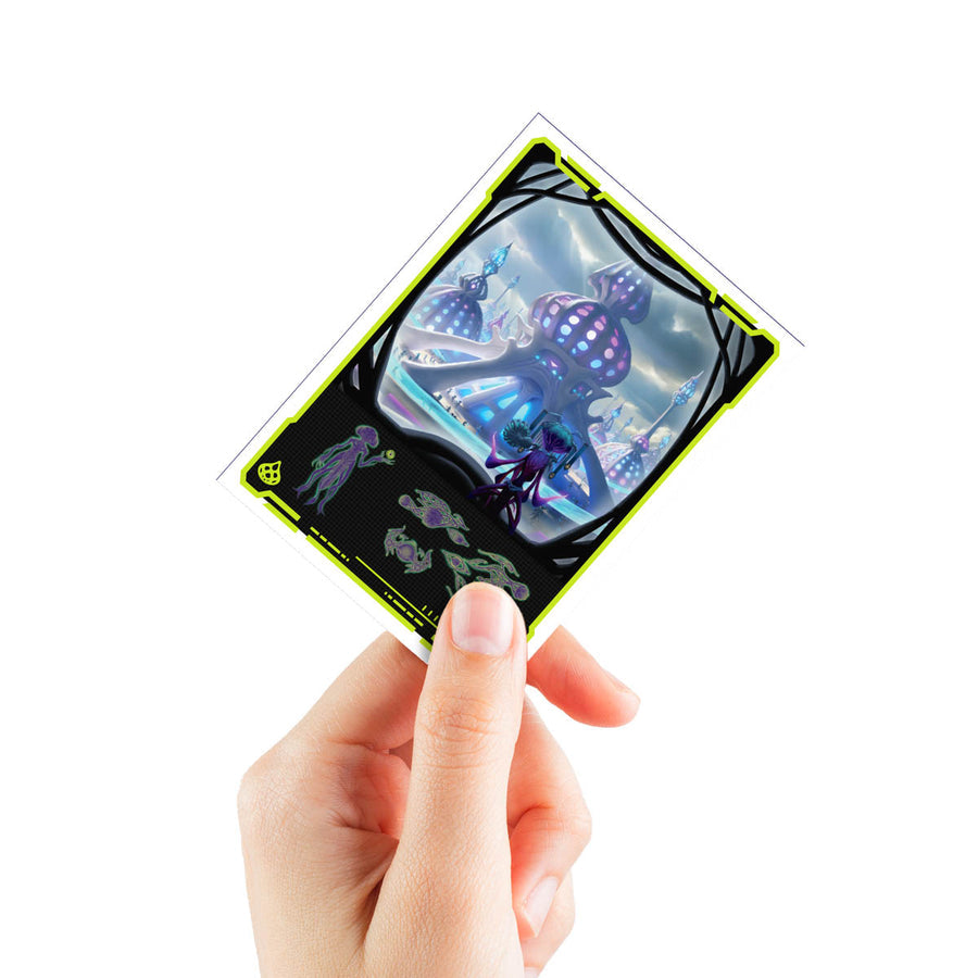 Magic the Gathering CCG: Edge of Eternities 105ct Apex Deck Protector sleeves Blue Mythic