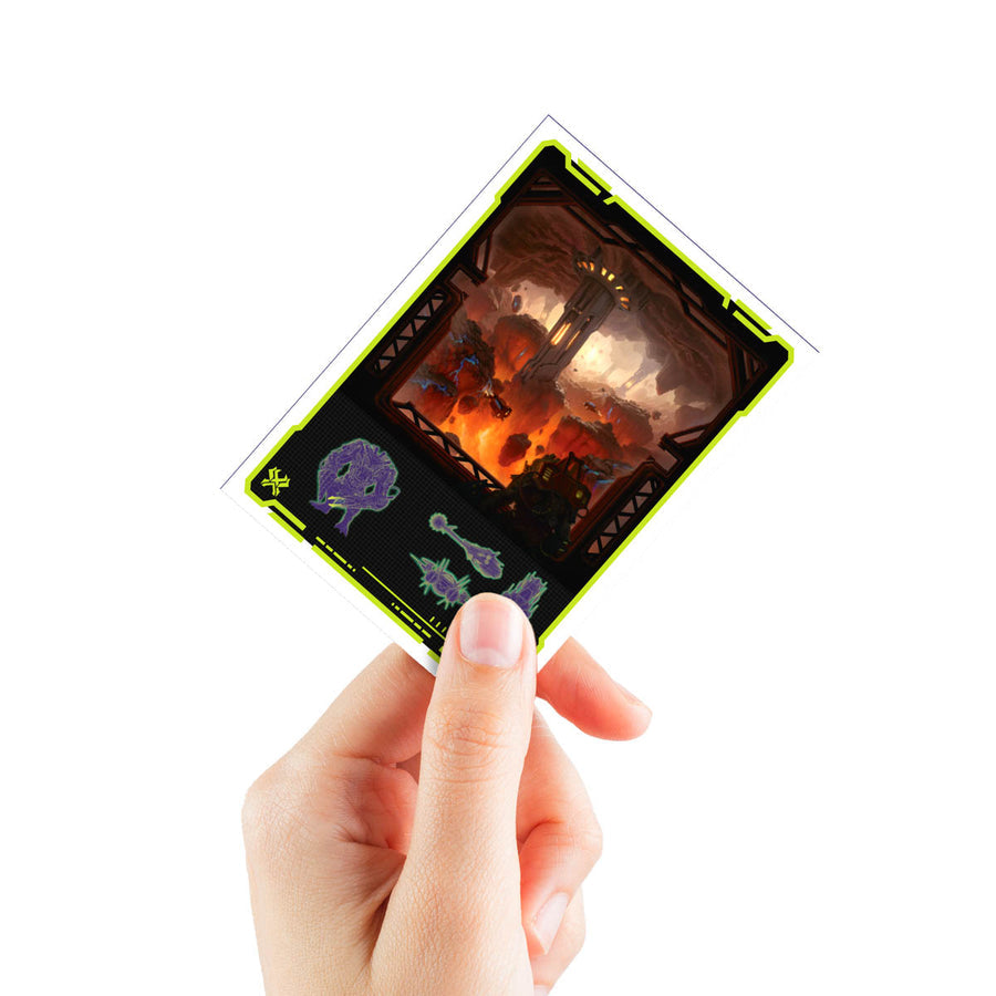 Magic the Gathering CCG: Edge of Eternities 105ct Apex Deck Protector sleeves Red Mythic