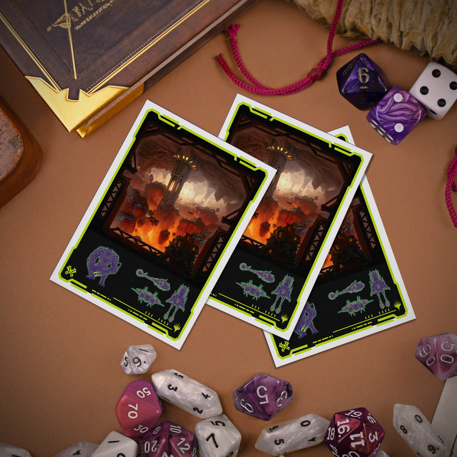 Magic the Gathering CCG: Edge of Eternities 105ct Apex Deck Protector sleeves Red Mythic