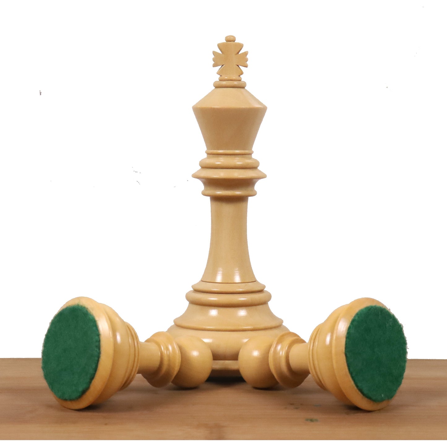 4.6″ Rare Columbian Triple Weighted Luxury Chess Set- Chess Pieces Only - Ebony Wood