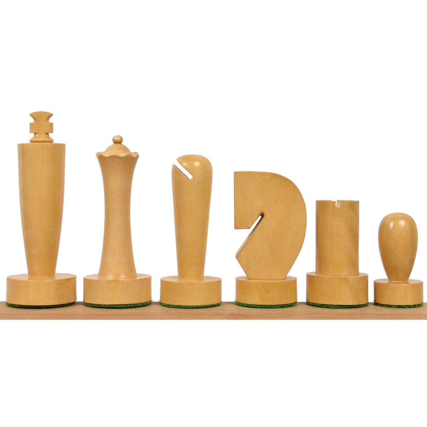 3.9" Minimalist Berliner Combo Chess set-Chess pieces with board - Golden Rosewood