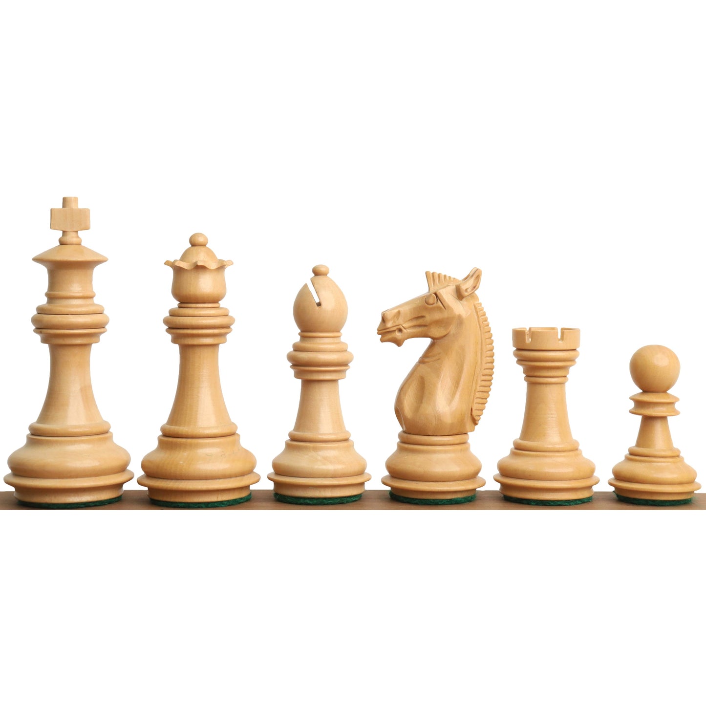 3.4" Meghdoot Series Staunton Chess Set- Chess Pieces Only - Weighted Golden Rosewood