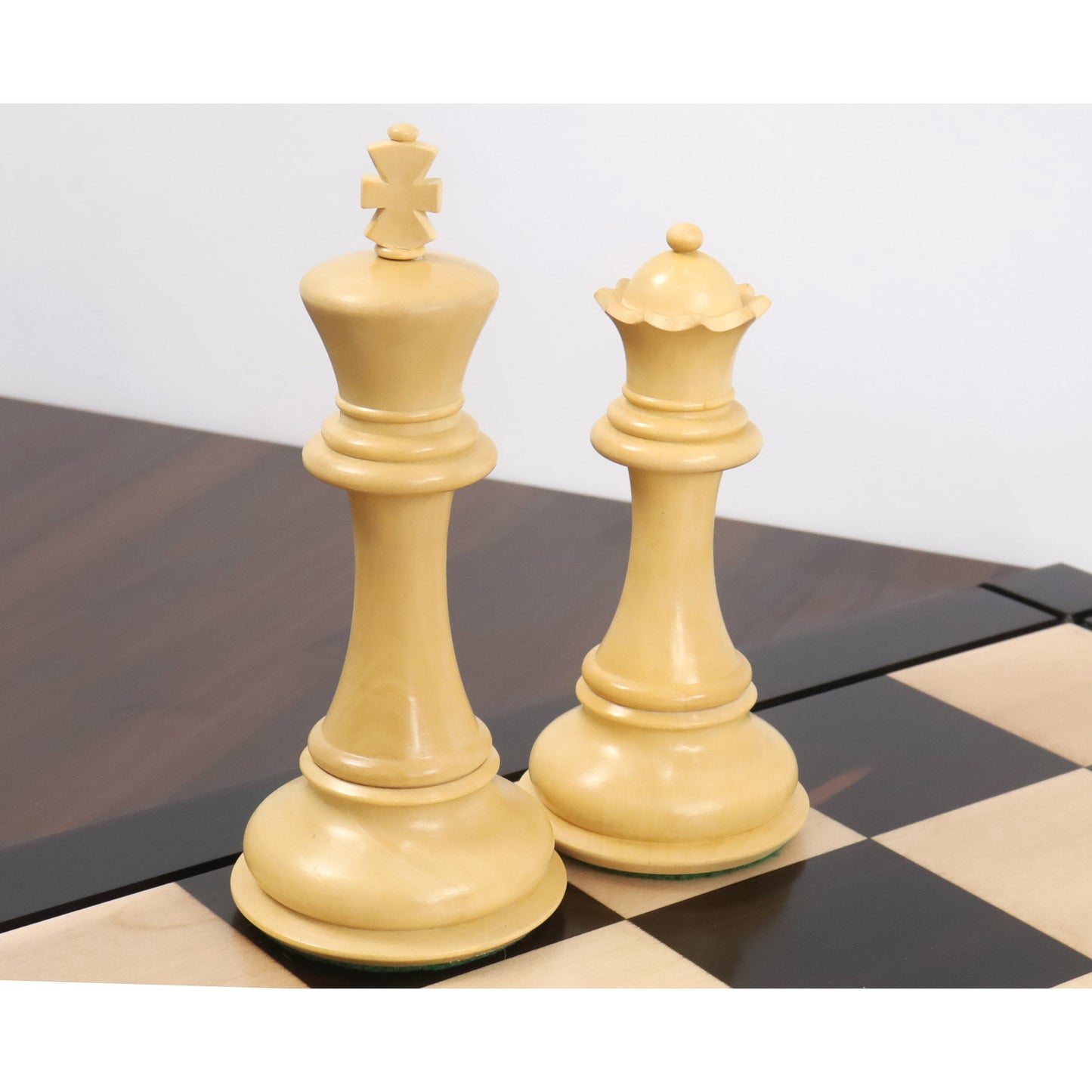 Slightly Imperfect 6.3" Jumbo Pro Staunton Luxury Chess Set- Chess Pieces Only - Golden Rosewood & Boxwood