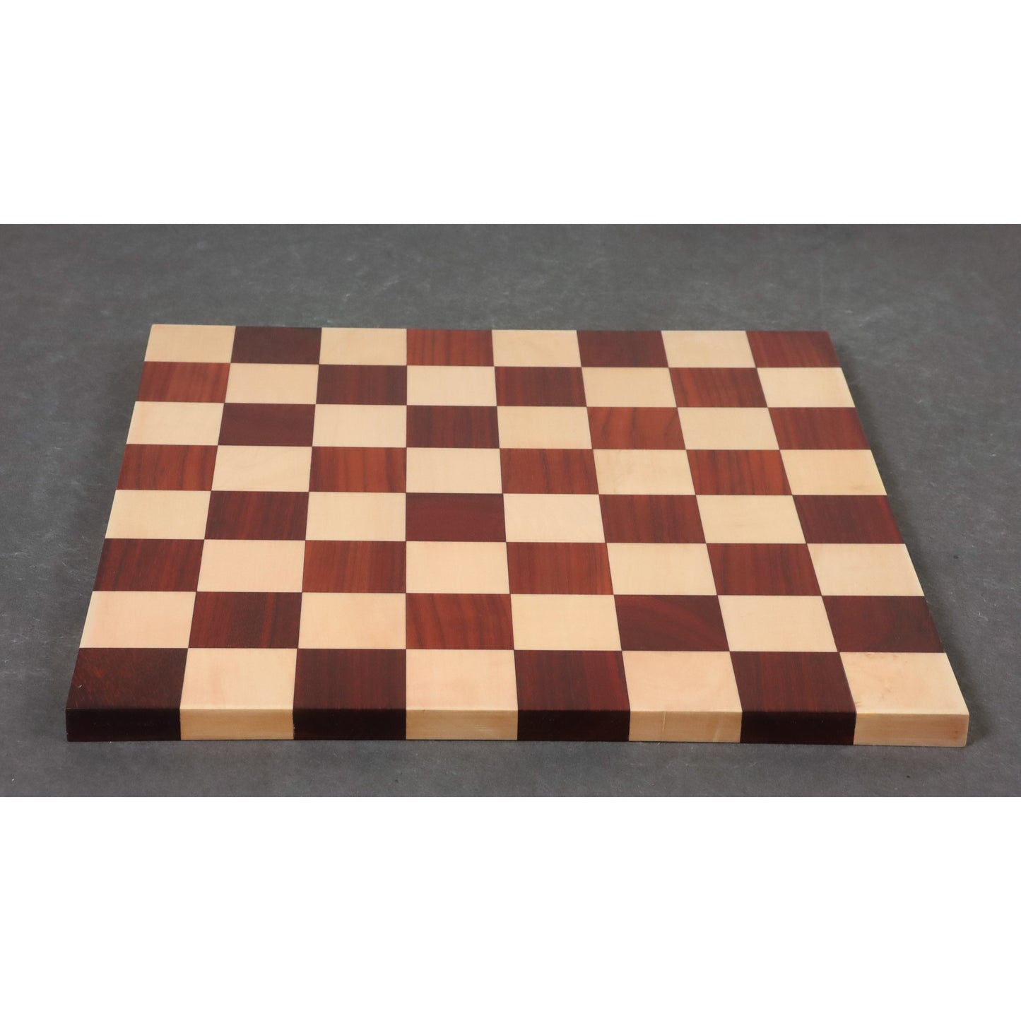 Borderless Hardwood End Grain Chess board - Bud Rosewood & Maple-50 mm square
