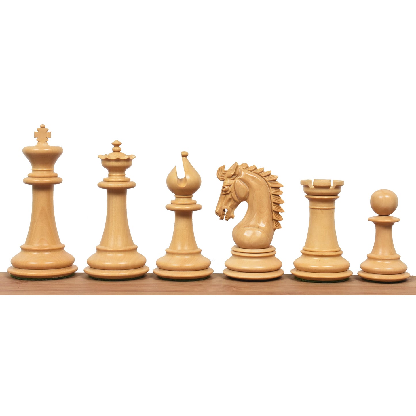 3.7" Emperor Series Staunton Chess set- Chess Pieces Only- Double Weighted Rose Wood