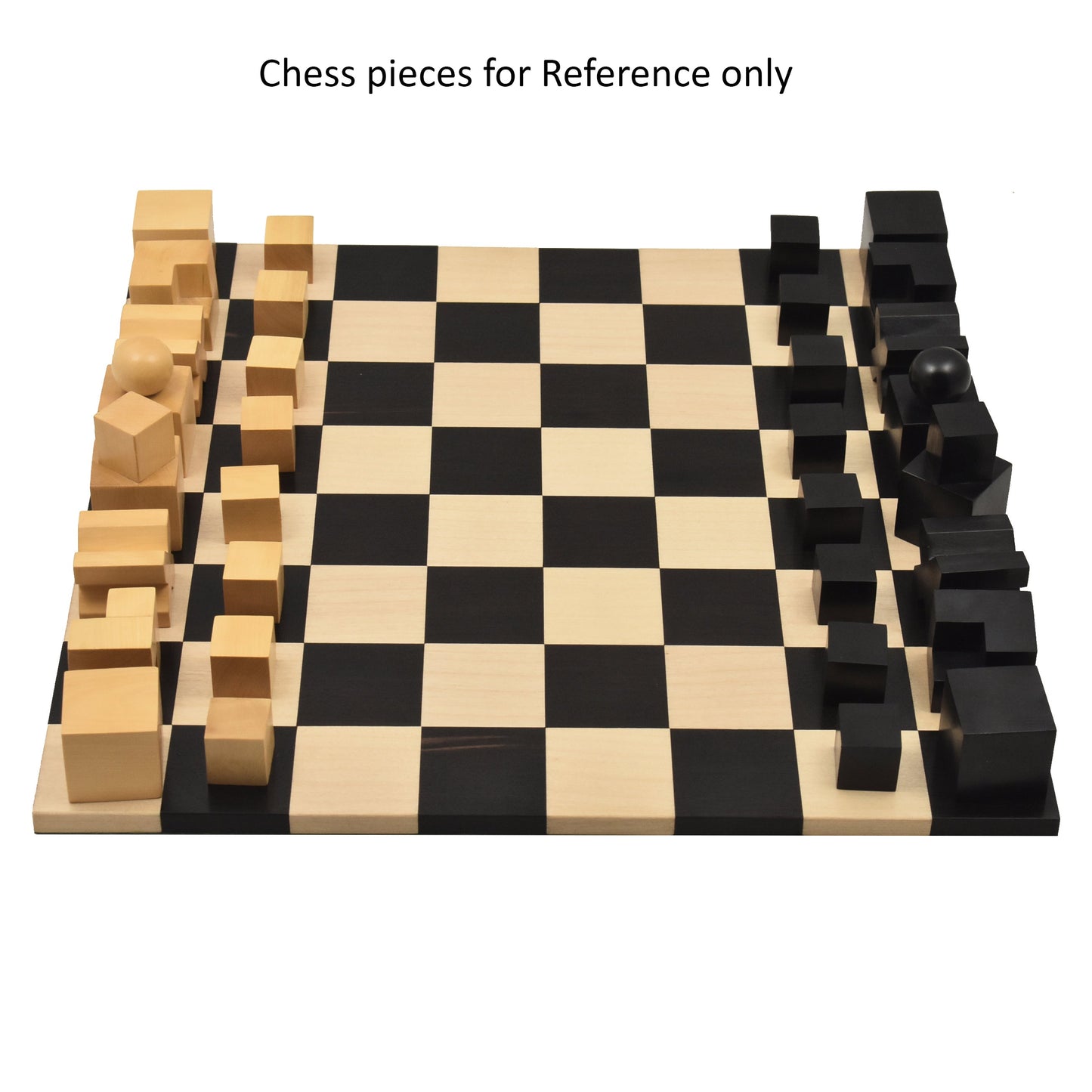 Solid Wood Roll Up Travel Chess Board in Ebony & Maple Wood- 40 MM Square- 12.6