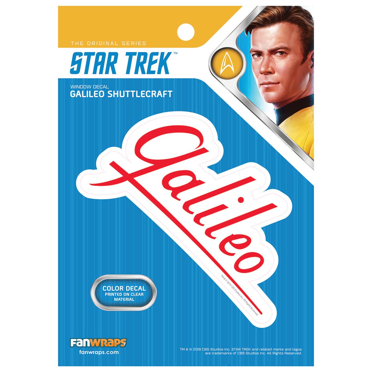 Star Trek Galileo Decal