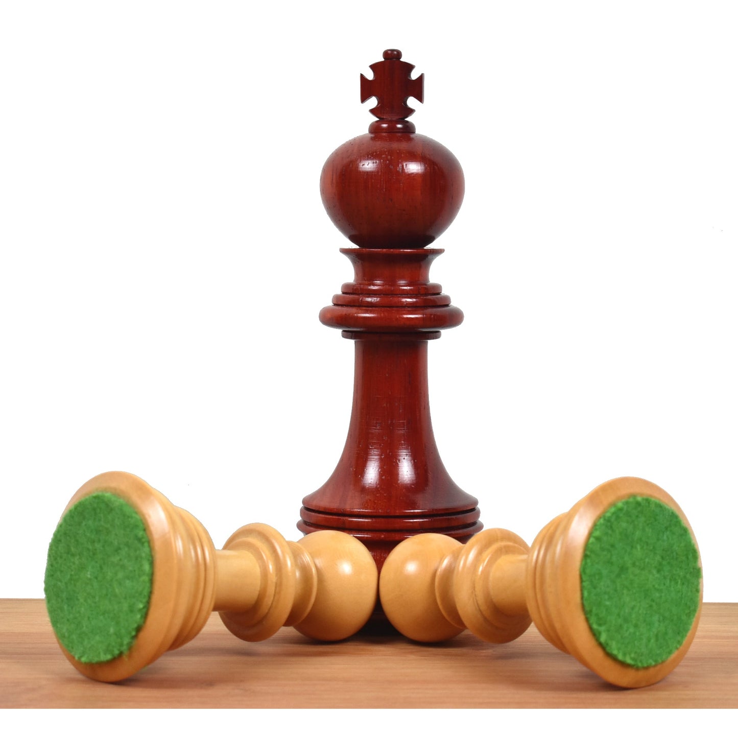 4.6" Arthur Luxury Staunton Chess Set- Chess Pieces Only - Bud Rosewood - Triple Weighted