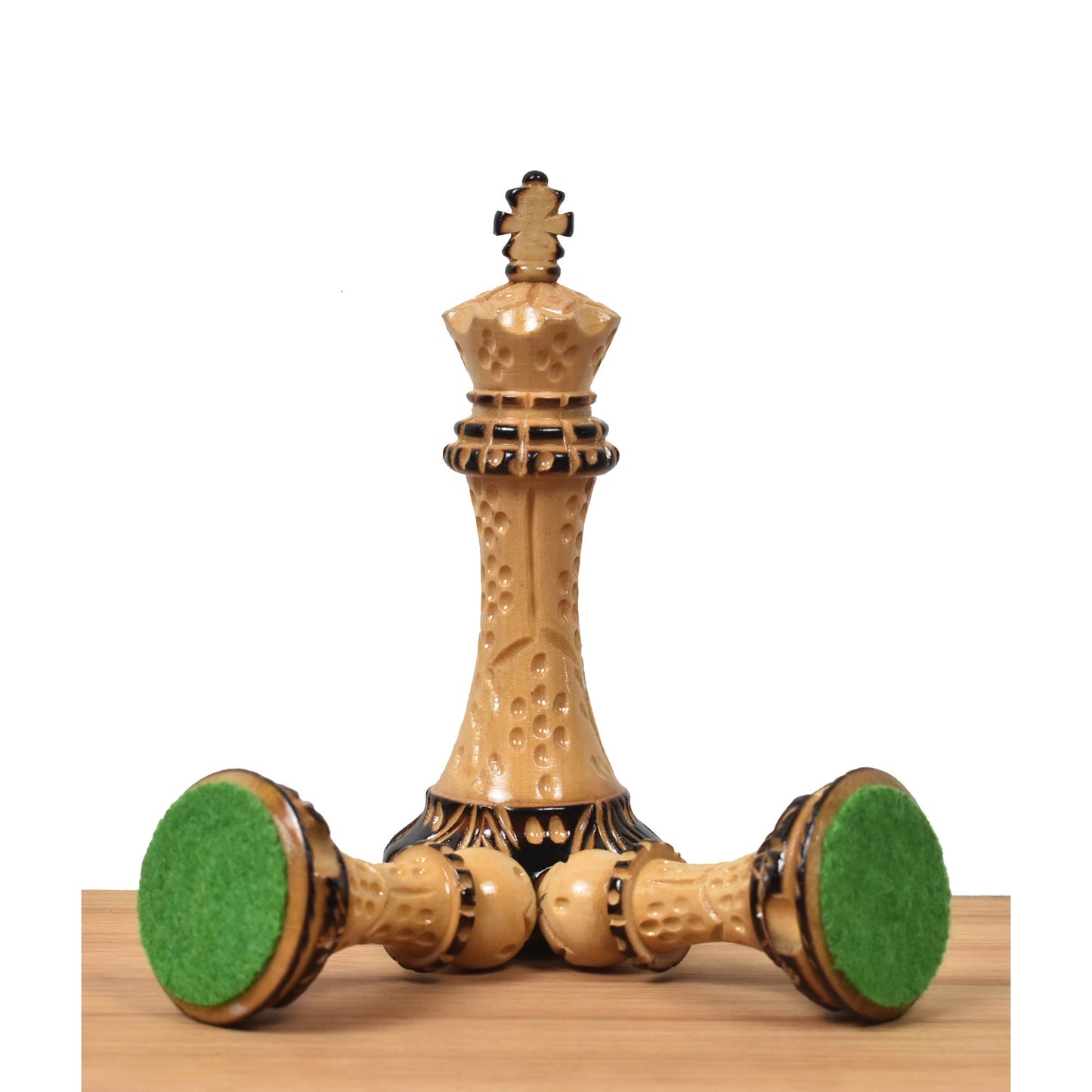 4.2" American Staunton Luxury Chess Set- Chess Pieces Only-Hand Carved Weighted Boxwood