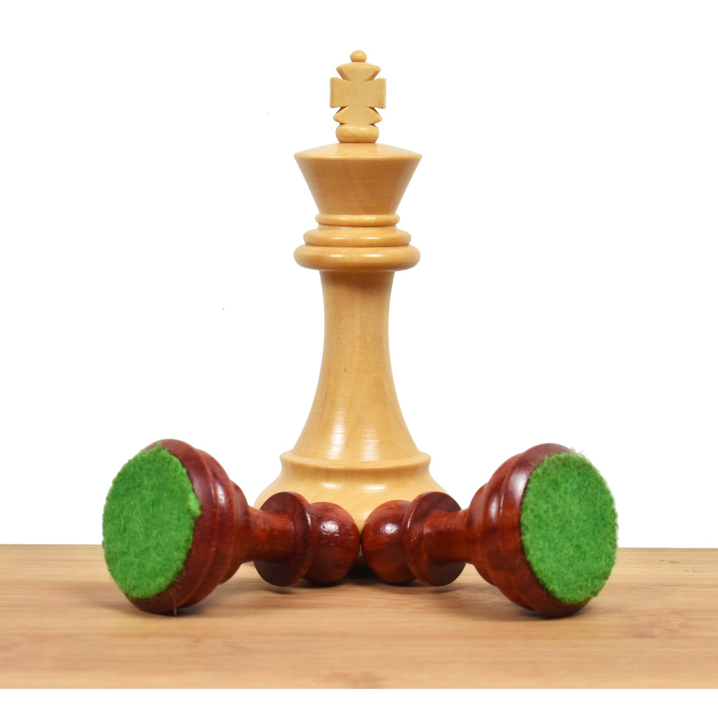 3.9" Exclusive Alban Staunton Chess Set Combo - Pieces in Bud Rosewood with Board and Box