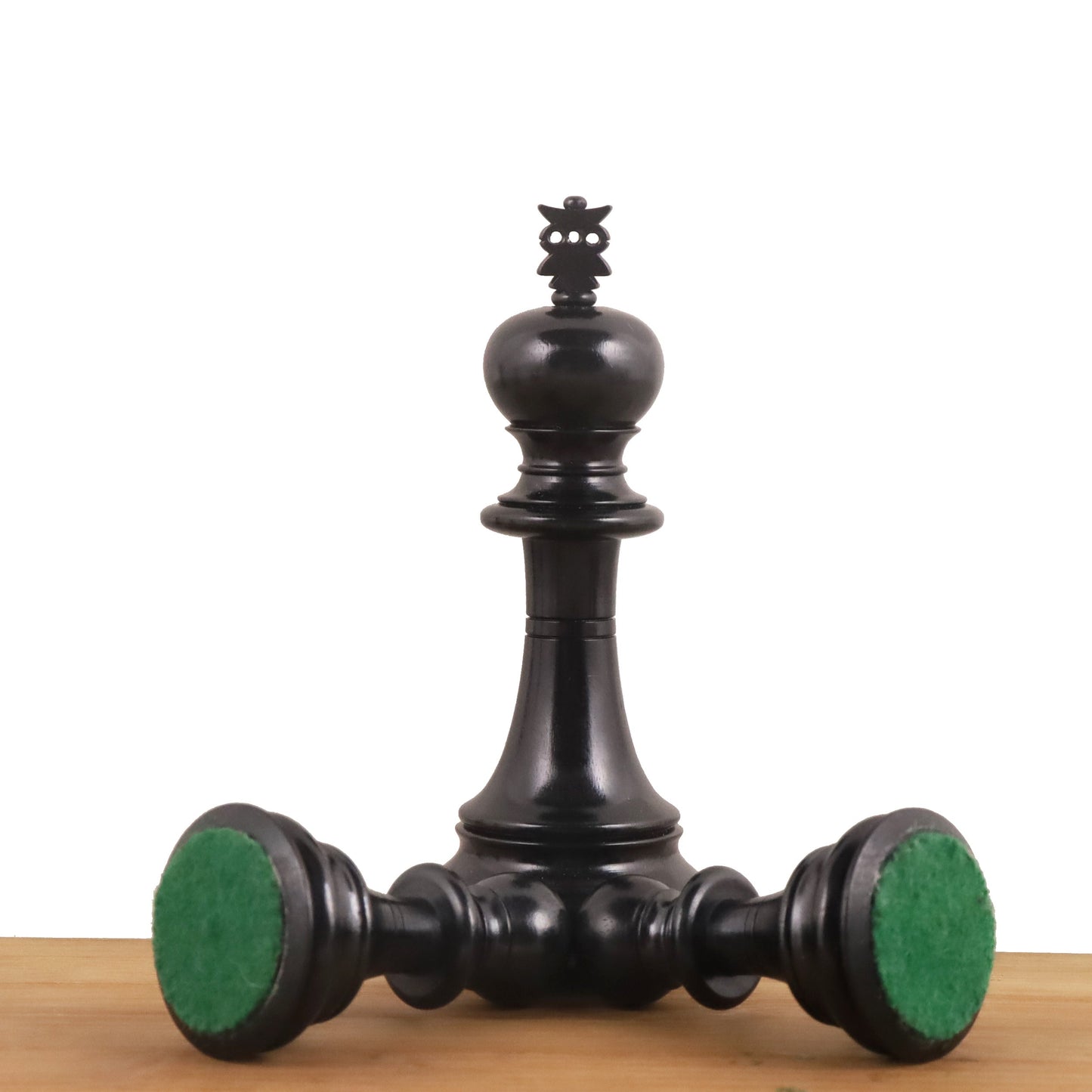4.6" Prestige Luxury Staunton Chess Set- Chess Pieces Only - Bud Rosewood & Ebony-Triple Weighted