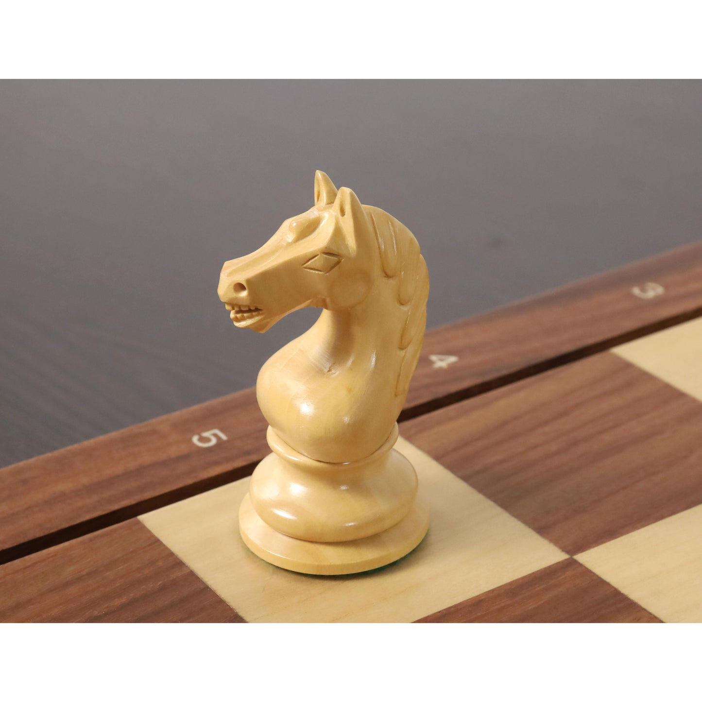 1933 Botvinnik Flohr-I Soviet Chess Set- Chess Pieces Only - Ebonised Boxwood - 3.6" King