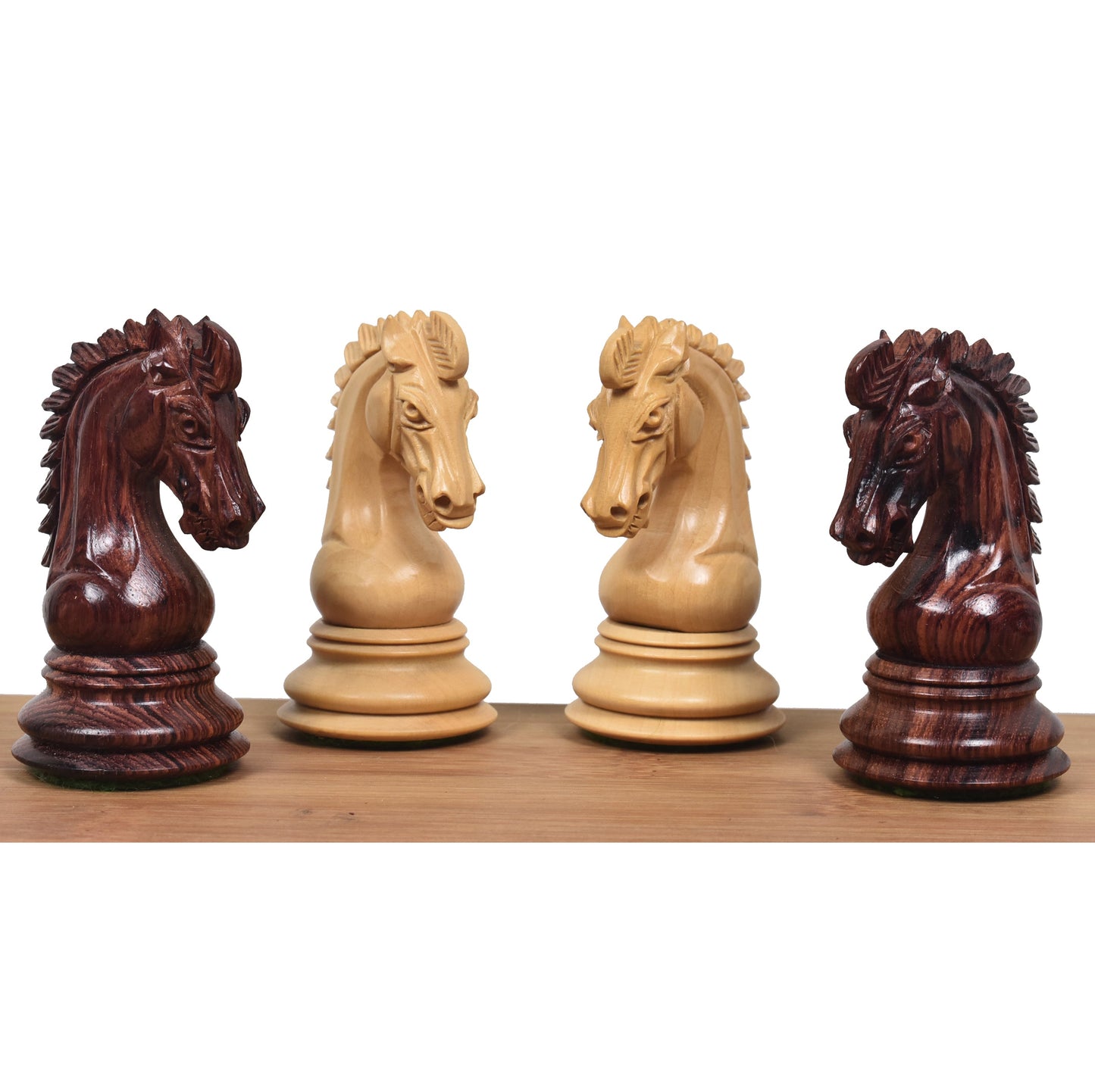 3.7" Emperor Series Staunton Chess set- Chess Pieces Only- Double Weighted Rose Wood