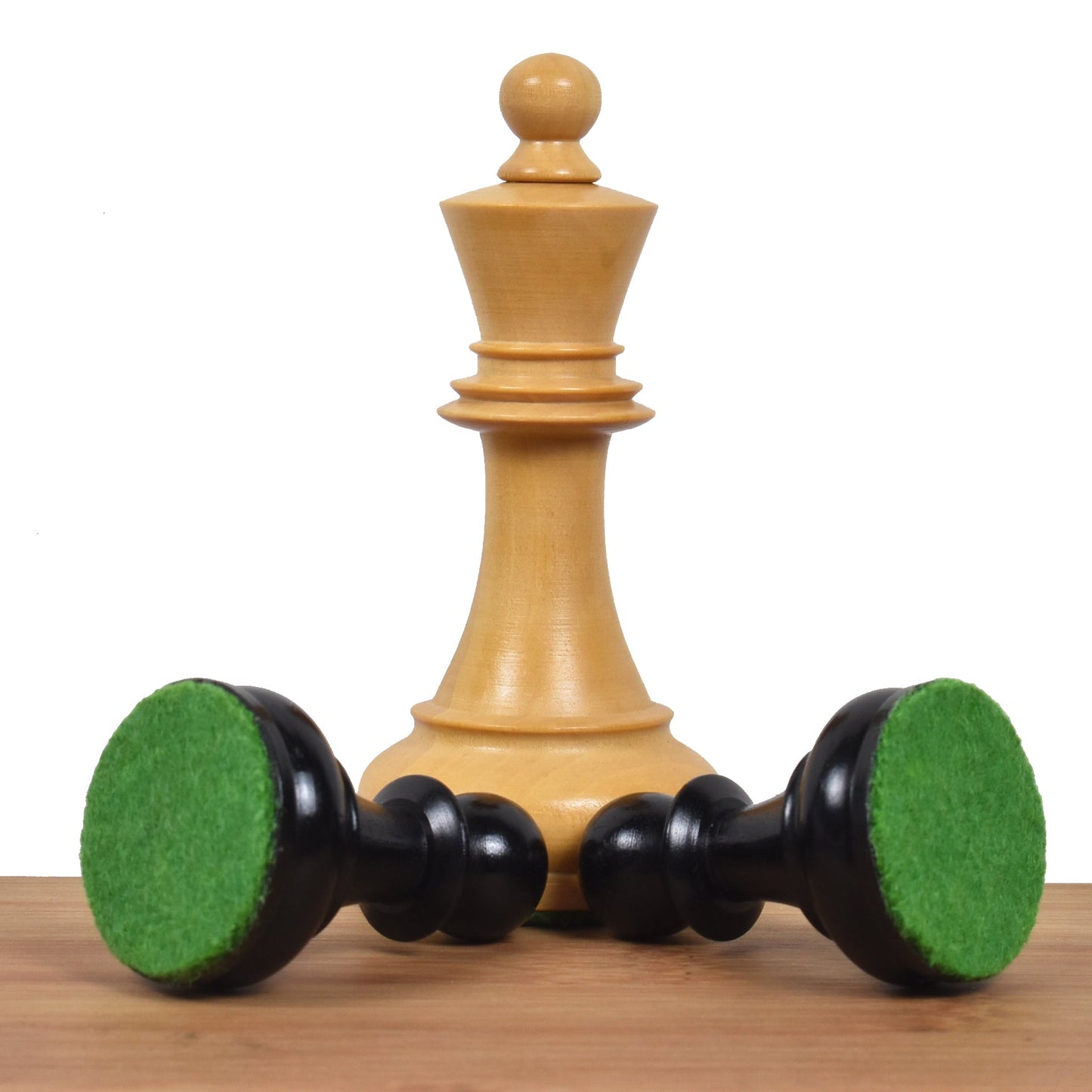 1970s' Dubrovnik Chess Set- Chess Pieces Only- Triple Weighted Ebony Wood - 3.8" King