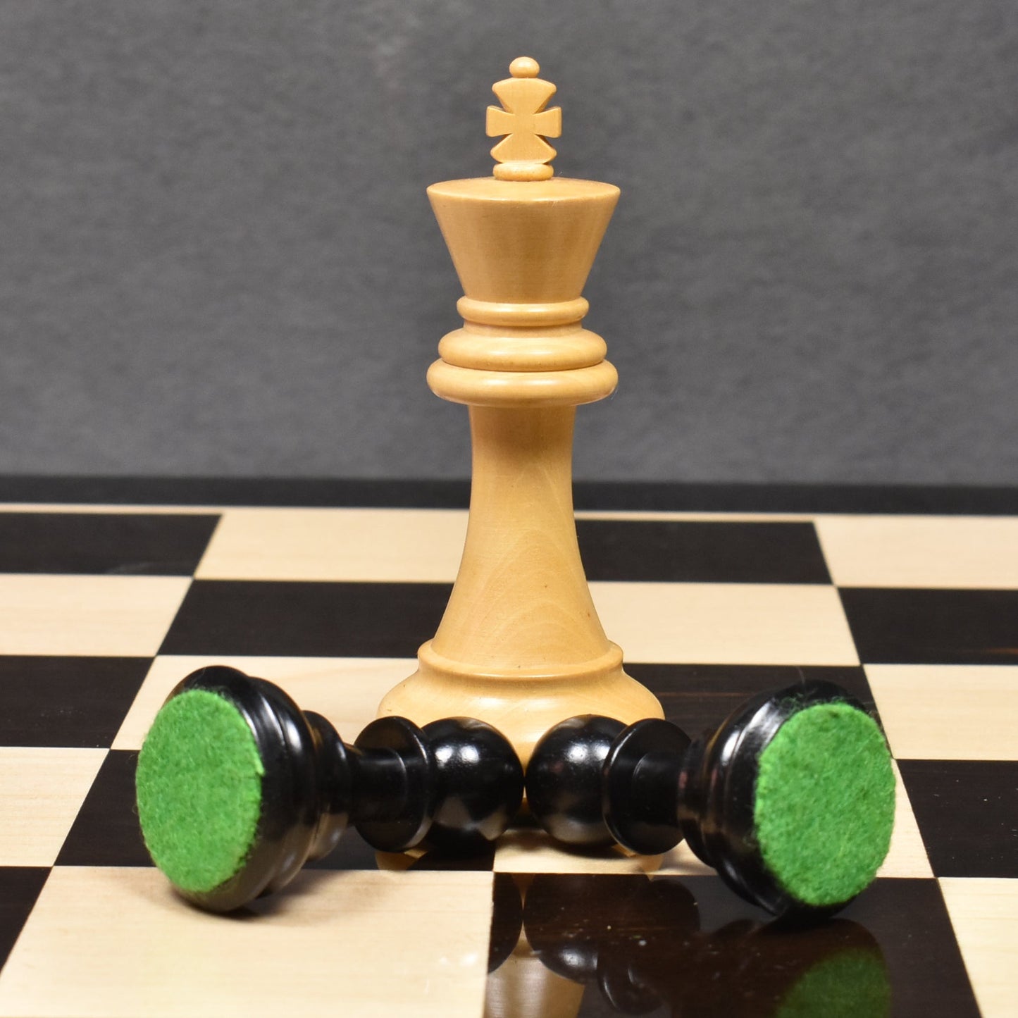 Combo of 3.9" Professional Staunton Chess Set - Pieces in Ebony Wood With Board and Box