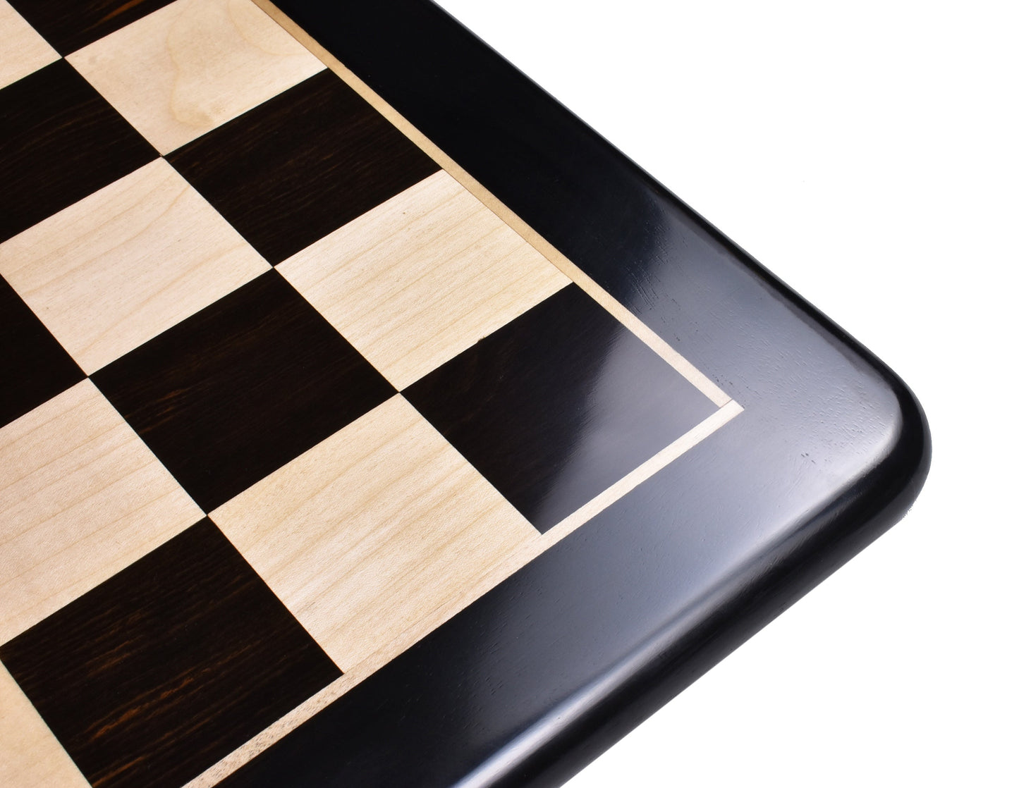 Combo of 3.8" Imperial Staunton Luxury Ebony Wood Chess Pieces with 21" Ebony Chess Board