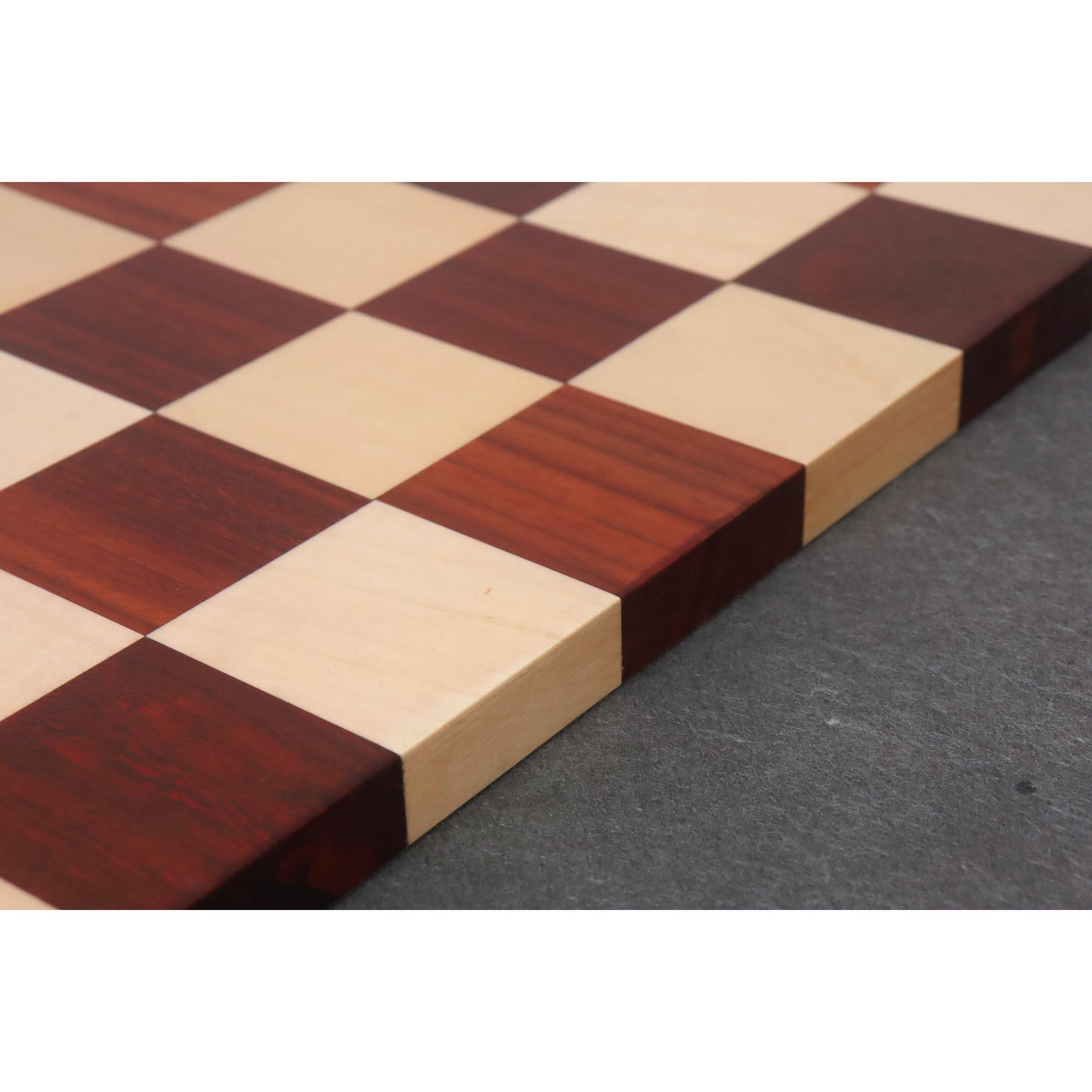 Borderless Hardwood End Grain Chess board - Bud Rosewood & Maple-50 mm square